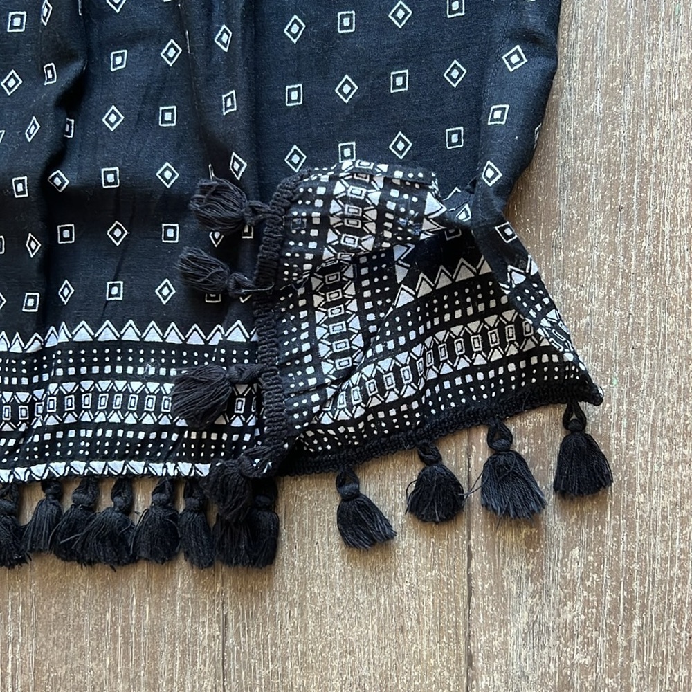 EUC Madewell Scatterblock Tassel Sleeveless Top - Picture 7 of 9